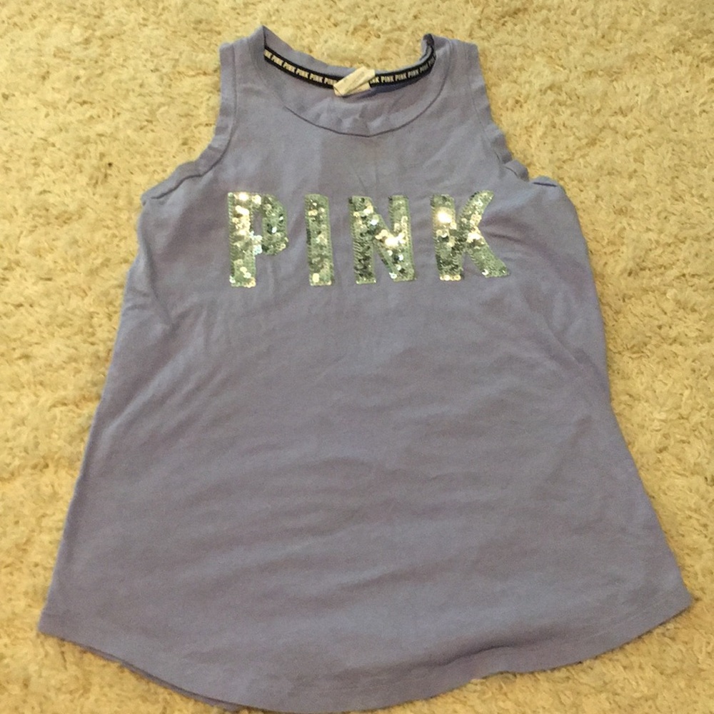 Vs pink sequin top